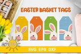 Easter Bunny basket tags SVG bundle