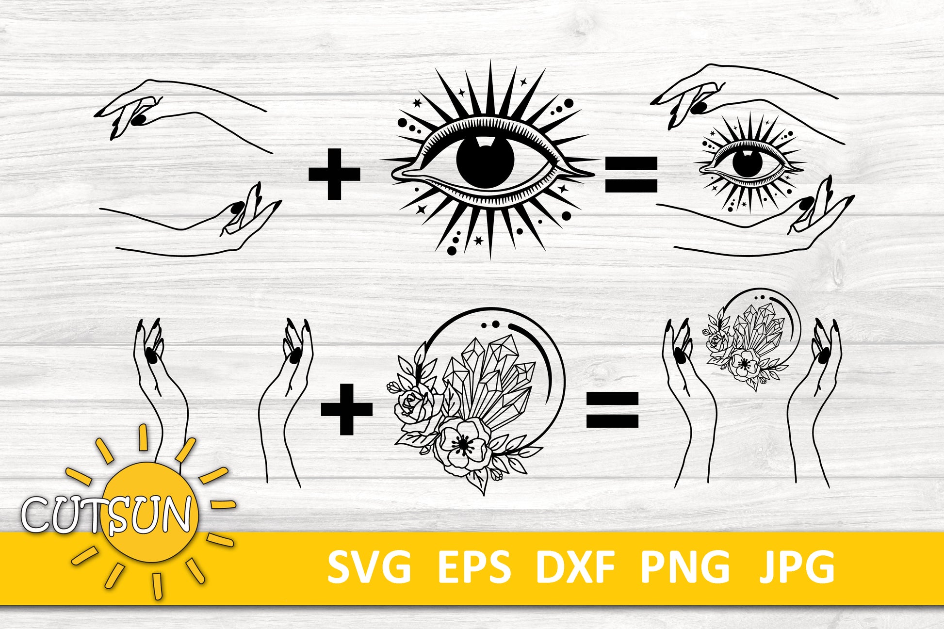 Celestial SVG bundle Close up