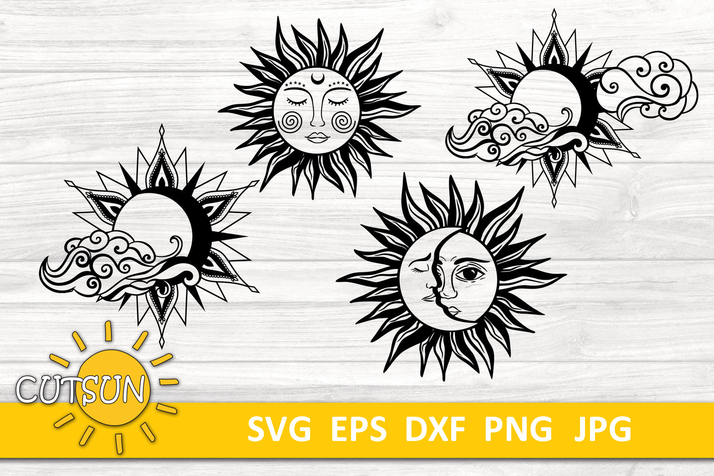 Celestial SVG bundle Close up