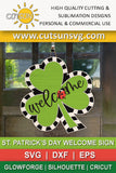 Clover door hanger SVG | St Patricks day door hanger SVG