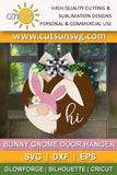 Bunny Gnome door hanger SVG