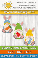 Easter ornaments Bunny gnomes SVG bundle