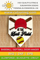 Baseball Home Plate Door Hanger SVG