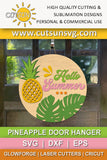 Pineapple door hanger SVG