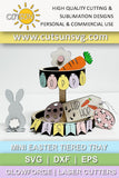 Mini Easter tiered tray decor SVG