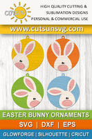 Round Easter ornaments SVG bundle