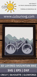 3D Layered Mountain bike SVG