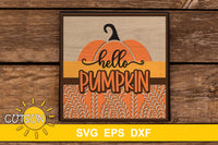 Door Sign Hello Pumpkin SVG
