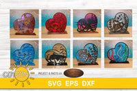 Sea hearts shelf sitters SVG