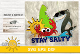 Stay salty door hanger SVG